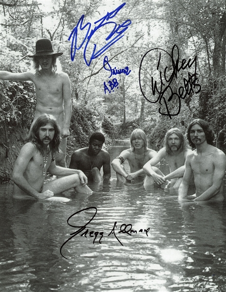 Allman Brothers Band Signed 11" x 14" Photograph w/ 4 Sigs! (PSA/JSA Guaranteed)