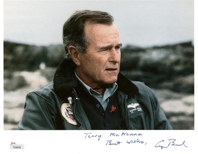 President George H.W. Bush Signed 8" x 10" Color Photograph (JSA)