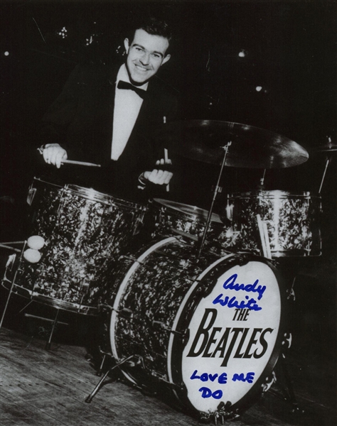 The Beatles: Andy White Signed 8" x 10" Black & White Photograph (PSA/JSA Guaranteed)