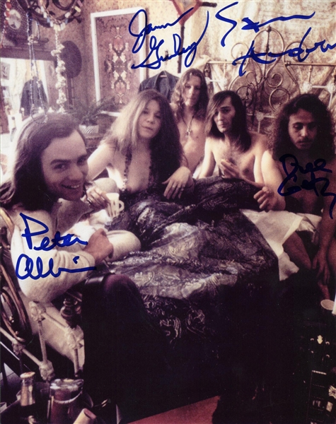 Janis Joplin Big Brother & The Holding Co. Multi-Signed 8" x 10" Photo (PSA/JSA Guaranteed)