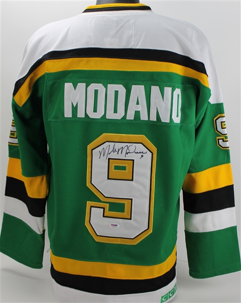 Mike Modano Signed Minnesota North Stars Jersey (PSA/DNA)