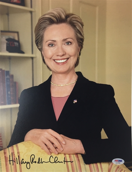 Hillary Clinton Signed 11" x 14" Color Photo with full "Hillary Rodham Clinton" Autograph (PSA/DNA)