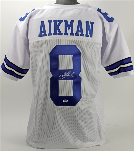 Troy Aikman Signed White Dallas Cowboys Jersey (PSA/DNA)