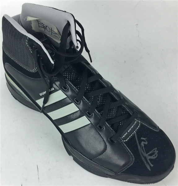 Tim Duncan Signed Game Issued Adidas Shoes (PSA/DNA)