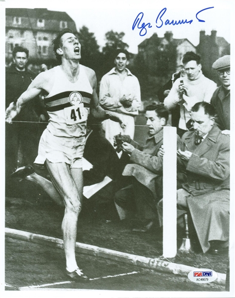 Roger Bannister 4 Minute Mile Signed 8" x 10" Photo (PSA/DNA)