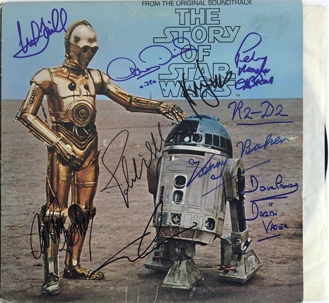 The Story of Star Wars Cast Signed Album Signed by Ford, Lucas, Hamill, etc. (9 Sigs)(PSA/DNA)