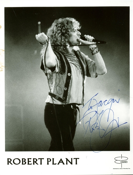 Led Zeppelin: Robert Plant Signed 8" x 10" Promotional photograph (PSA/JSA Guaranteed)