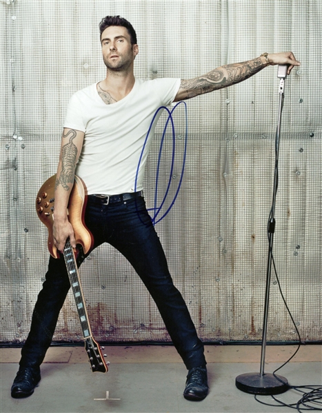 Maroon 5: Adam Levine Signed 11" x 14" Color Photograph (PSA/JSA Guaranteed)