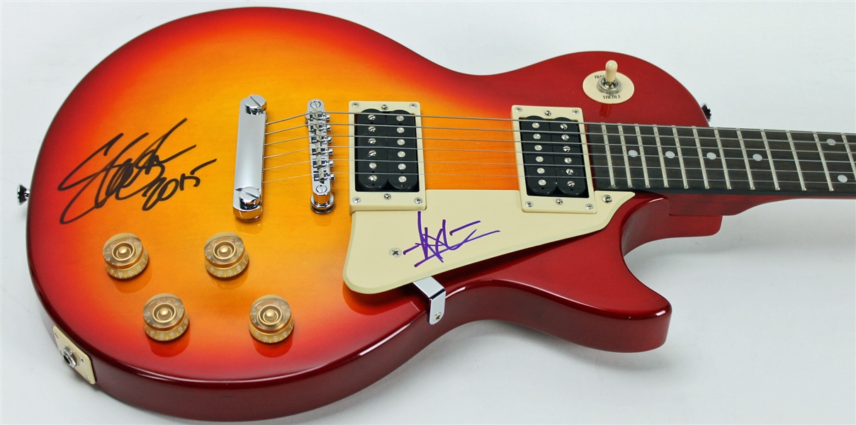 Lot Detail - Guns N' Roses: Slash & Axl Rose Signed Electric Guitar 