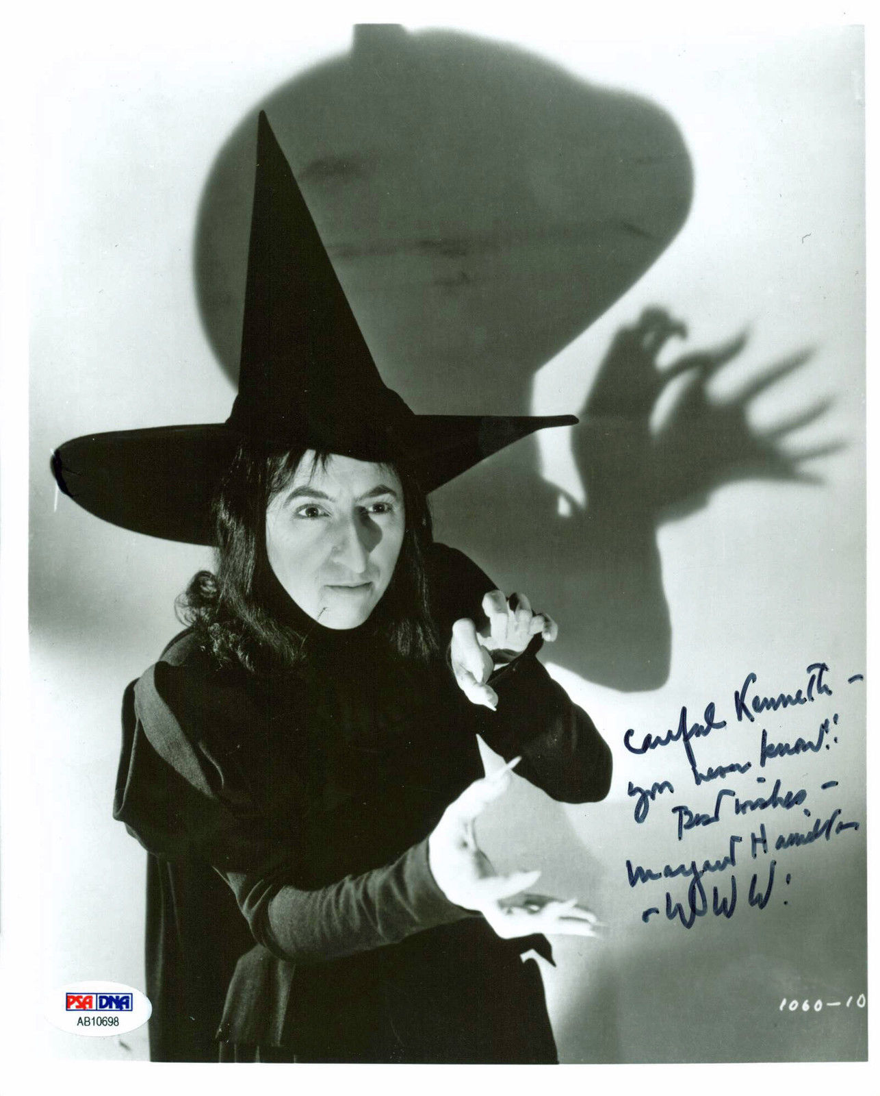 Lot Detail - Wizard of Oz: Margaret Hamilton Signed Vintage 8