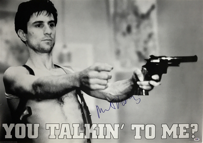 Robert De Niro Impressive Signed 34" x 24" Taxi Driver Poster with "Are You Talkin To Me?" (PSA/DNA)