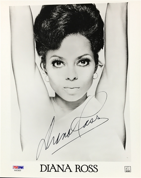 Diana Ross Superb Signed 8" x 10" Motown Publicity Photo (PSA/DNA)