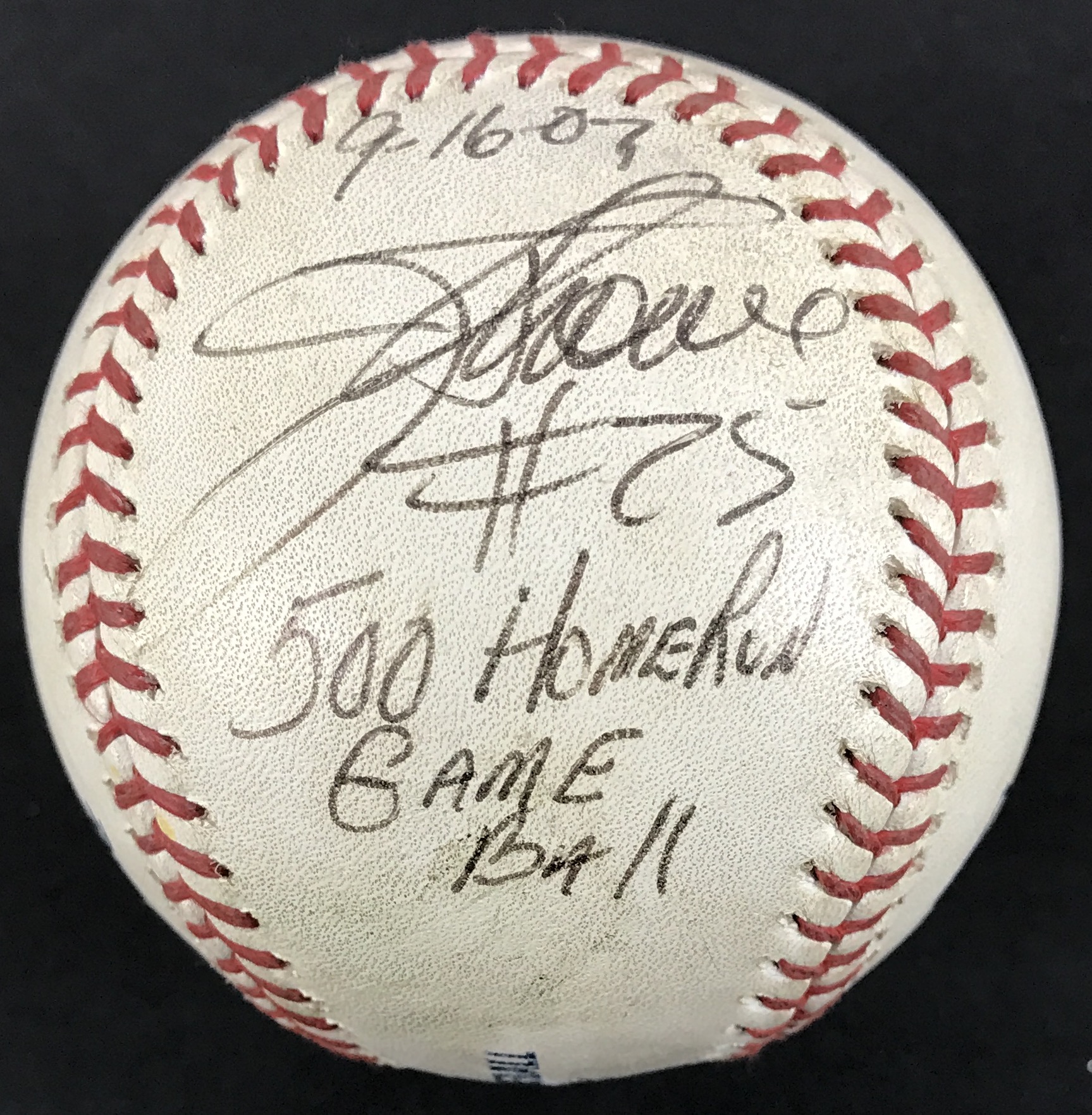 Jim Thome Autographed Chicago White Sox 500th Home Run