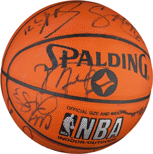 1991/92 NBA Champion Chicago Bulls Team Signed Basketball w/ Jordan & Pippen! (JSA)