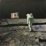 Buzz Aldrin Signed First Man on the Moon Audio Documentary Record Album Cover (PSA/DNA)