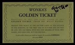 Willy Wonka: Gene Wilder Signed Golden Ticket (PSA/DNA)