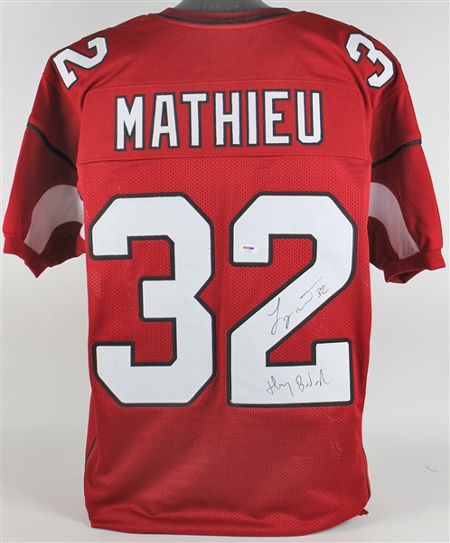 Tyrann Mathieu Signed Cardinals Red Jersey (PSA/DNA)