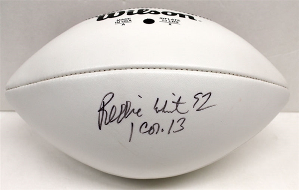 Reggie White Signed White Panel NFL Football (JSA)