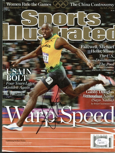 Usain Bolt Signed Sports Illustrated Magazine (JSA)