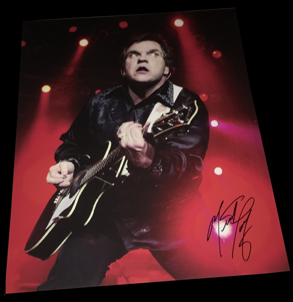 Meatloaf Signed 16" x 20" On-Stage Photo (PSA/JSA Guaranteed)