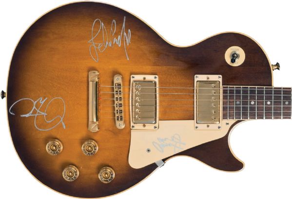 Led Zeppelin Group Signed Gibson Les Paul Guitar with Page, Plant & Jones (Epperson/REAL)