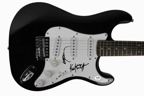 The Highwaymen: Willie Nelson & Kris Kristofferson Signed Strat-Style Electric Guitar (PSA/DNA)