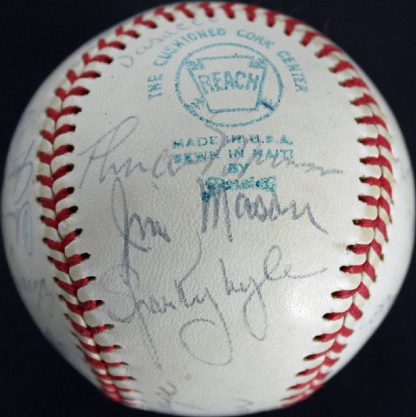 1974 New York Yankees Team Signed OAL (Cronin) Baseball w/ Munson & 19 Others! (JSA)
