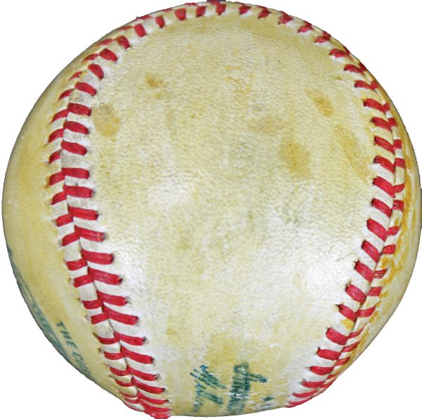 Babe Ruth Single-Signed OAL (Harridge) Baseball (JSA)
