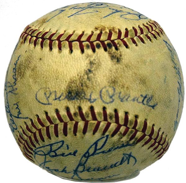 1961 American League All-Stars Team Signed Game Used OAL Baseball w/ Mantle, Maris & Others! (PSA/JSA Guaranteed)