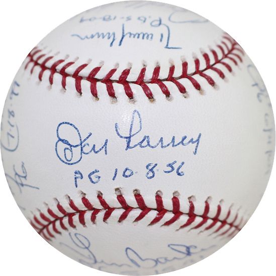 Perfect Game Legends: MINT Signed & Inscribed OML Baseball w/ 11 Perfect Game Pitches, Koufax, Larson, Cone Ect (PSA/JSA Guaranteed)