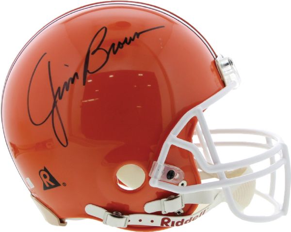 Jim Brown Signed PROLINE Full Size Cleveland Browns Helmet (JSA)