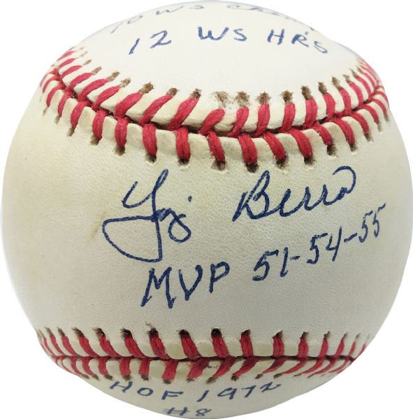 Yogi Berra Signed Limited Edition OAL Baseball w/ 5 Inscriptions! (JSA)