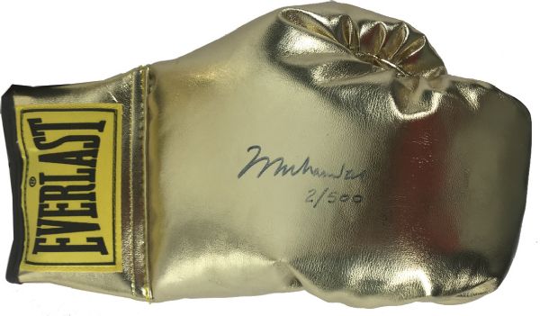 Muhammad Ali Signed Limited Edition Gold Glove (PSA/JSA Guaranteed)