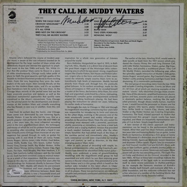 Muddy Waters Signed "They Call Me Muddy Waters" Record Album (JSA)