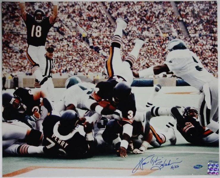 Walter Payton Signed 16" x 20" Color Photo w/ "Sweetness, 16,726 yds" Insc. (Steiner)