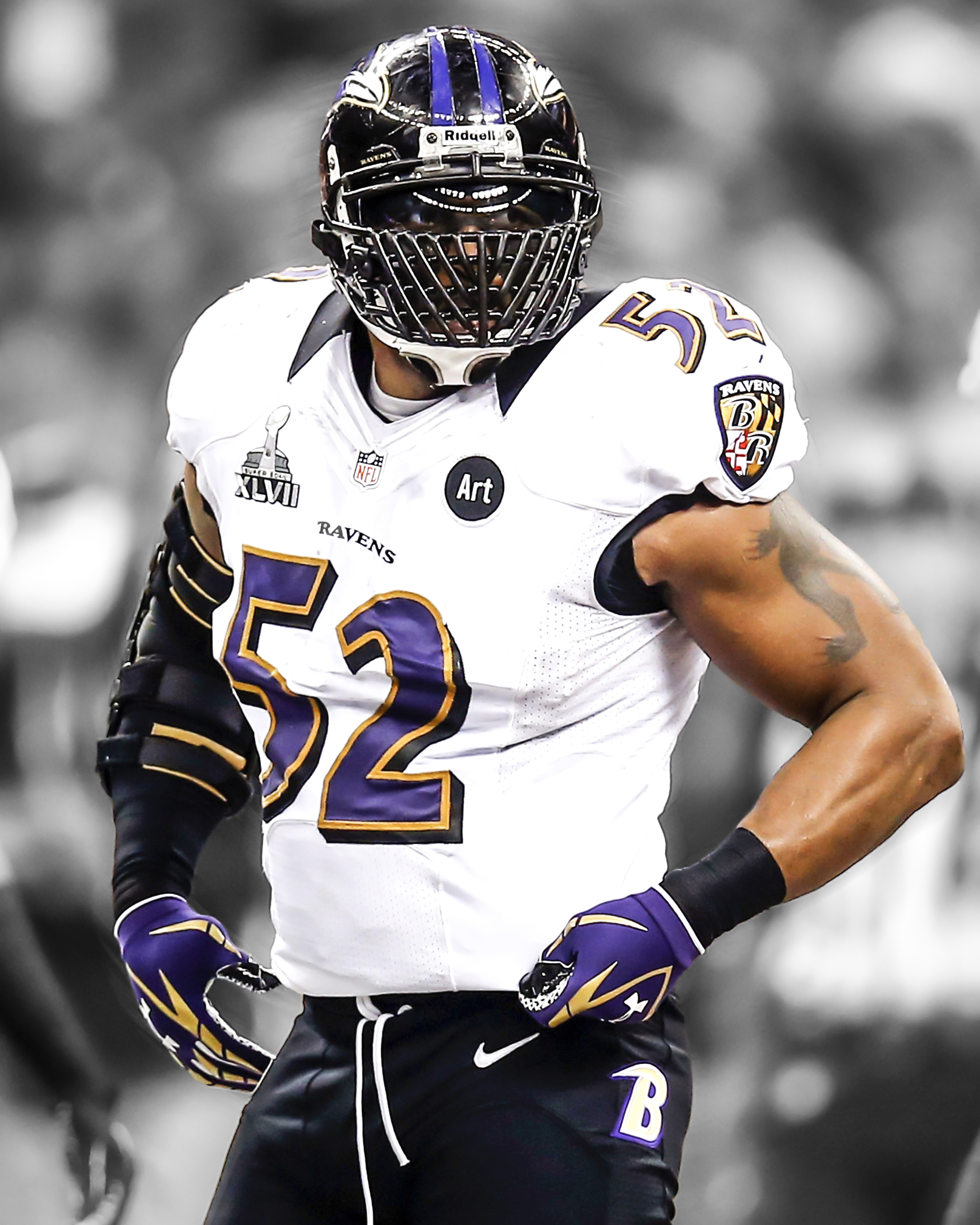 Ray Lewis Signed Baltimore Ravens PROLINE Helmet w/ "SB XXXV MVP"...