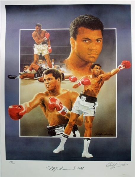 Muhammad Ali Signed 18" x 24" Christopher Paluso Lithograph (JSA)