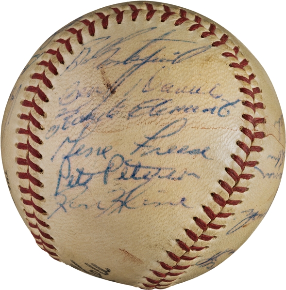1958 Pittsburgh Pirates Team-Signed (23) ONL Baseball w/ Roberto Clemente (PSA/DNA)