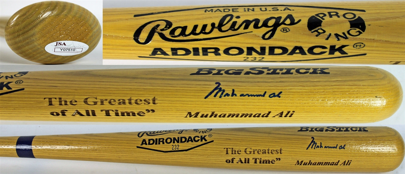 Muhammad Ali Signed Rawlings Adirondack Baseball Bat (PSA/DNA)