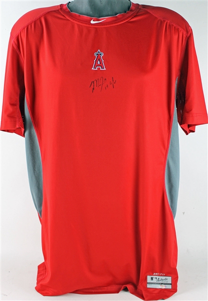 2014 Mike Trout Game Worn Jersey Undershirt (Trout COA)