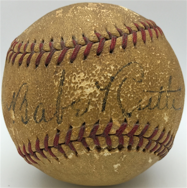 Babe Ruth Signed Baseball w/ BOLD Autograph (JSA)