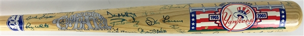 NY Yankees Greats Signed Baseball Bat w/ Jeter,Rivera, Berra, Rizzuto & Others! (JSA)