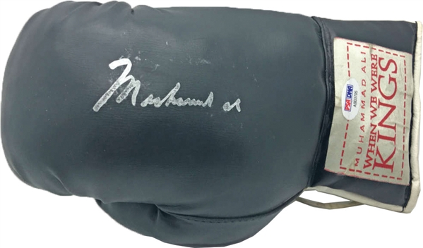 Muhammad Ali RARE Signed "When We Were Kings" Boxing Glove (PSA/DNA)