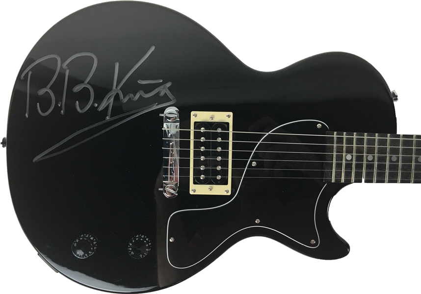 B.B King Signed Epiphone Les Paul Junior Guitar (PSA/JSA Guaranteed)