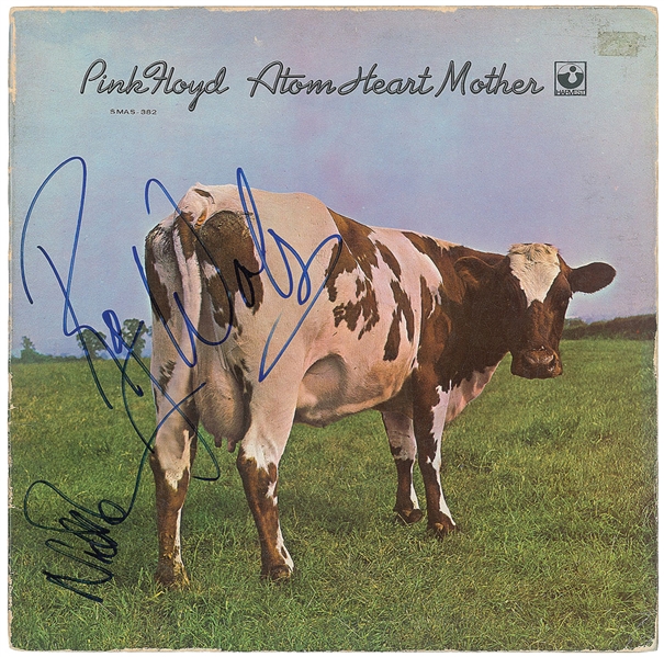 Pink Floyd: Roger Waters & Nick Mason Dual Signed "Atom Heart Mother" Album (JSA)