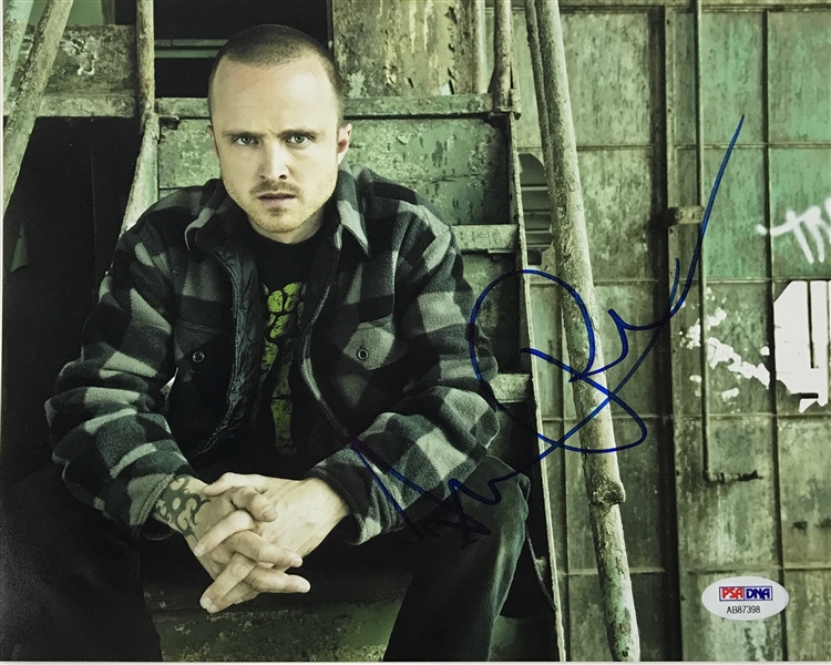 Breaking Bad: Aaron Paul - Lot of Two (2) Signed 8" x 10" Color Photos (PSA/DNA)