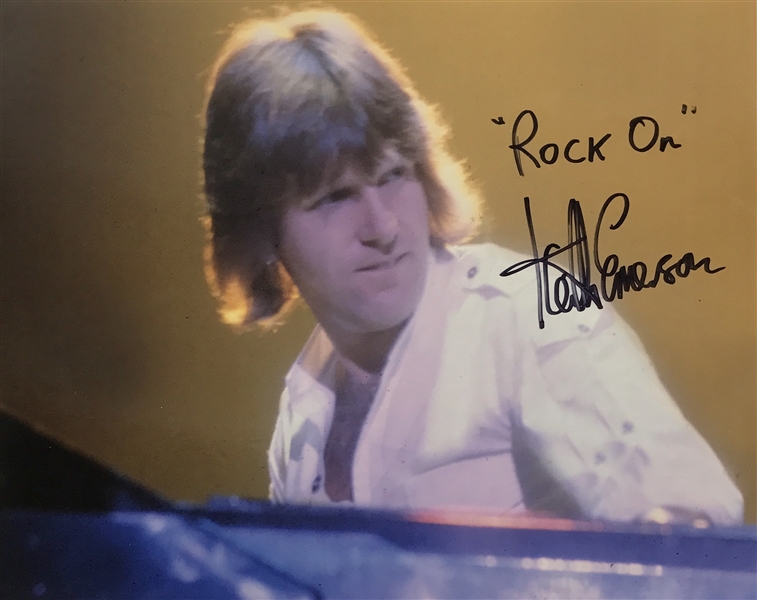 Keith Emerson Signed 8" x 10" Color Photo (PSA/JSA Guaranteed)