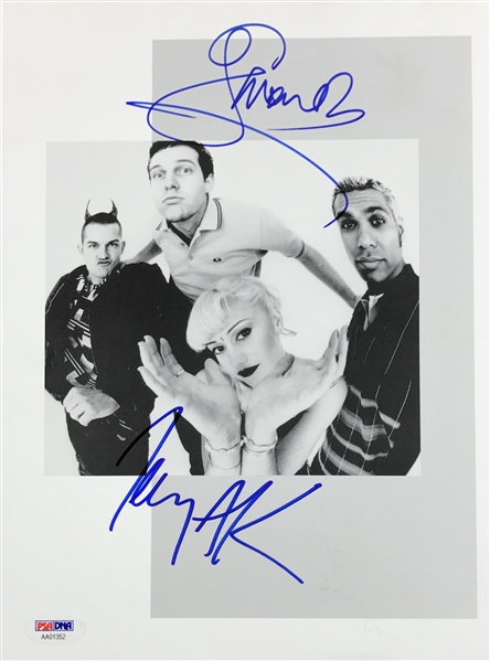 No Doubt: Gwen Stefani & Tony Kanal Signed 8" x 11" Book Print (PSA/DNA)