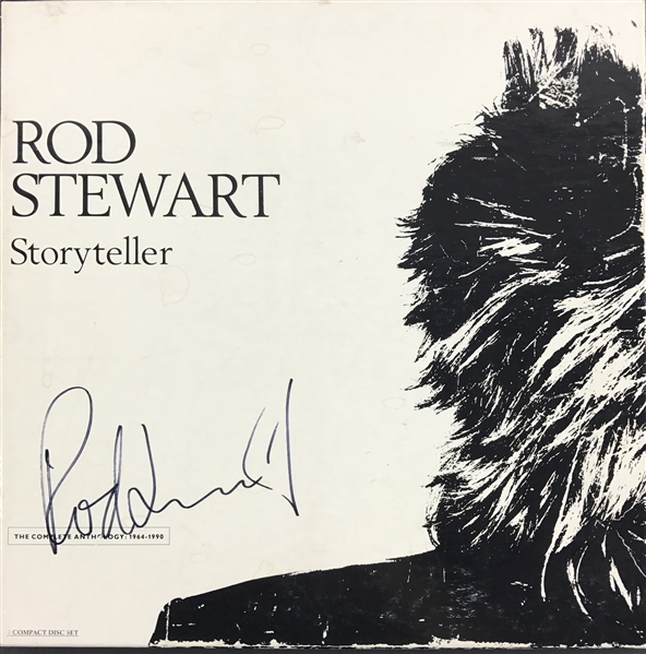 Rod Stewart Signed "Storyteller" Greatest Hits CD Box Set (PSA/DNA)