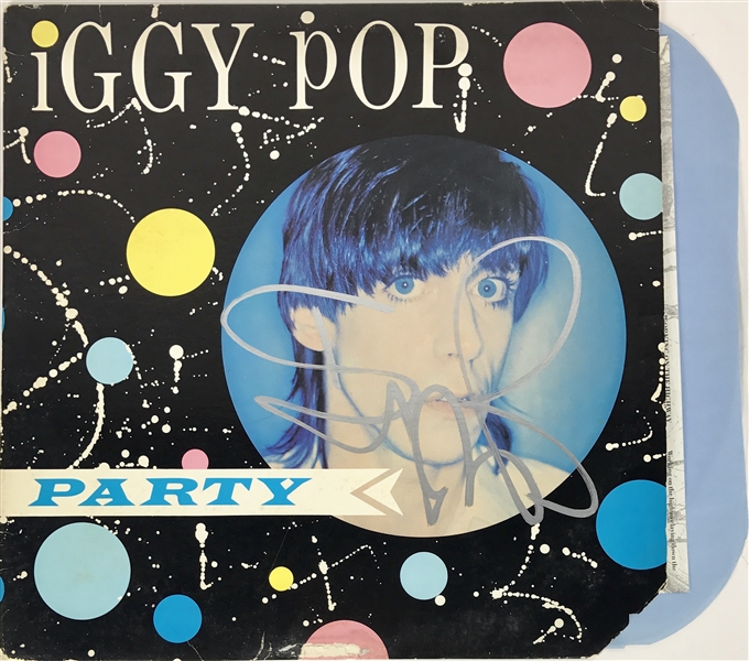 Iggy Pop Signed "Party" Album (PSA/JSA Guaranteed)
